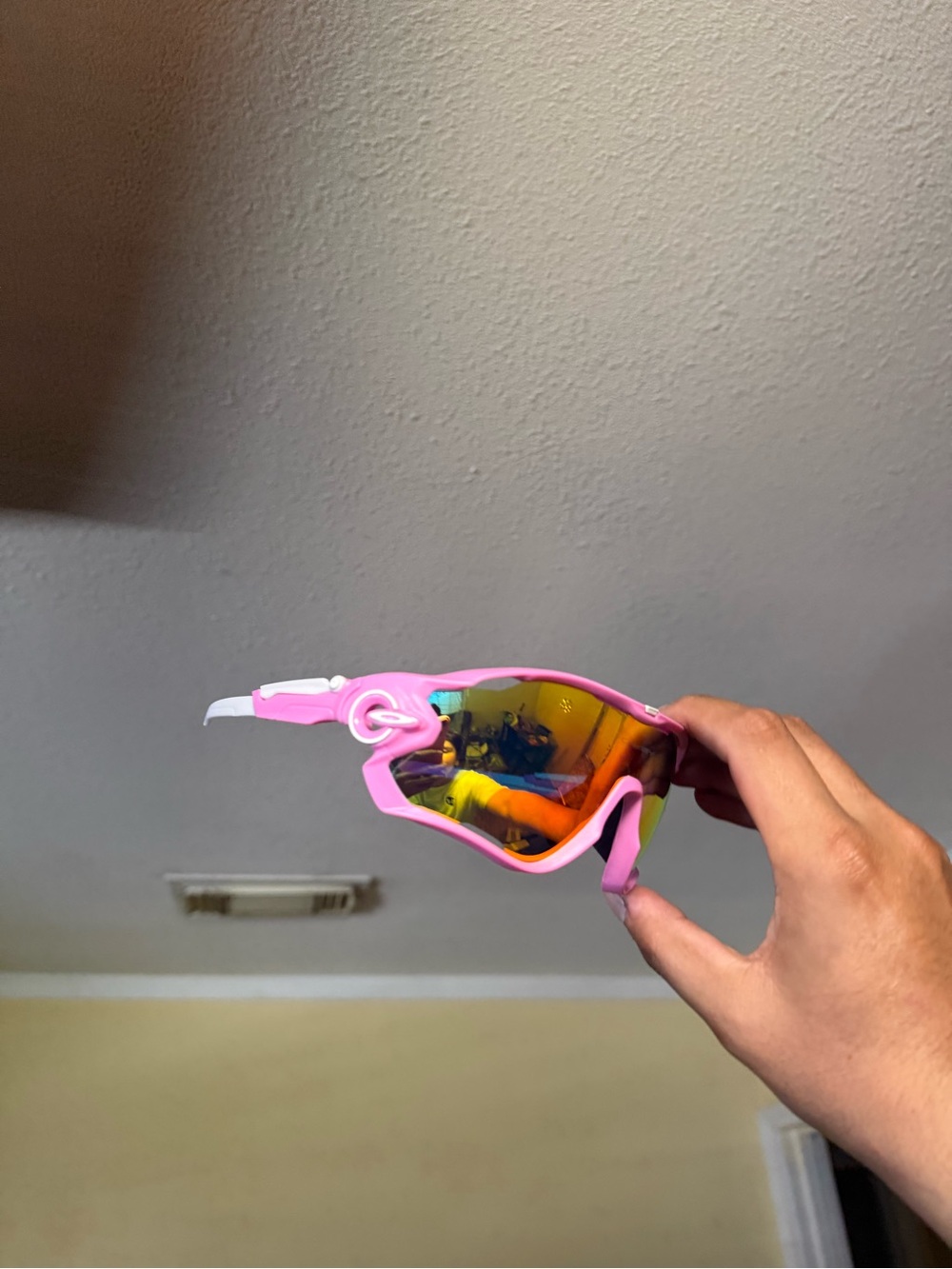 Pink Mirrored Shield Sunglasses Oakley